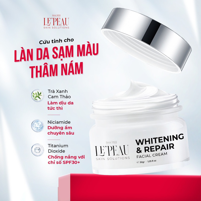 Kem Face Tế Bào Gốc Men Sake Dưỡng Trắng Da Căng Mịn, Mờ Thâm Le Peau - LEPEAU VIET NAM