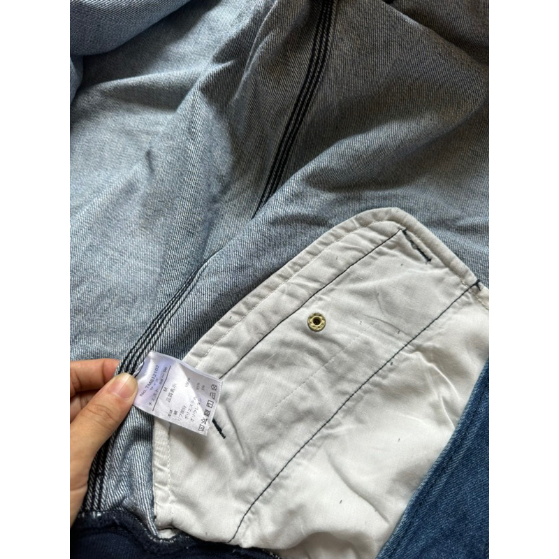 Áo khoác jean jean thuần mềm nam/nữ xuất Nhật.