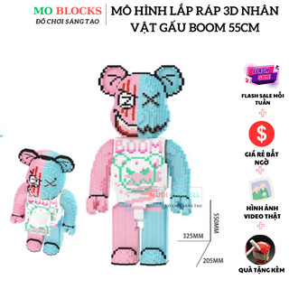 Lego gấu bearbrick 55cm mô hình lắp ráp bearbrick xinz đồ chơi xếp hình bearbrick boom 55cm 14315pcs - moblocks