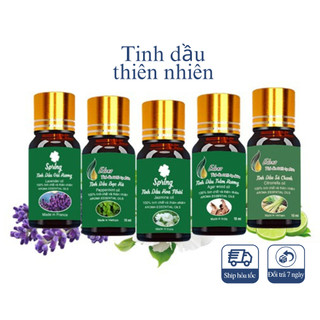 Tinh dầu thiên nhiên nguyên chất nhiều loại mùi hương sả chanh, quế, nhài, trầm hương, tràm 10ml