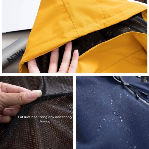 Áo khoác gió nam nữ cao cấp có mũ 2 lớp kháng bụi kháng nước tốt phong cách thời trang - Fashion Hand