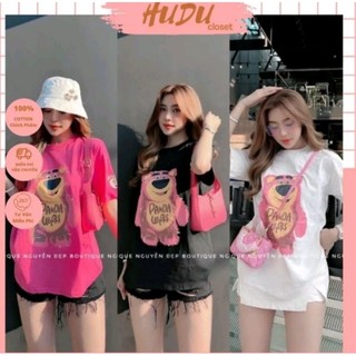 Áo phông nữ Panda Works chất cotton khô Form rộng 3158, áo phông hè nữ