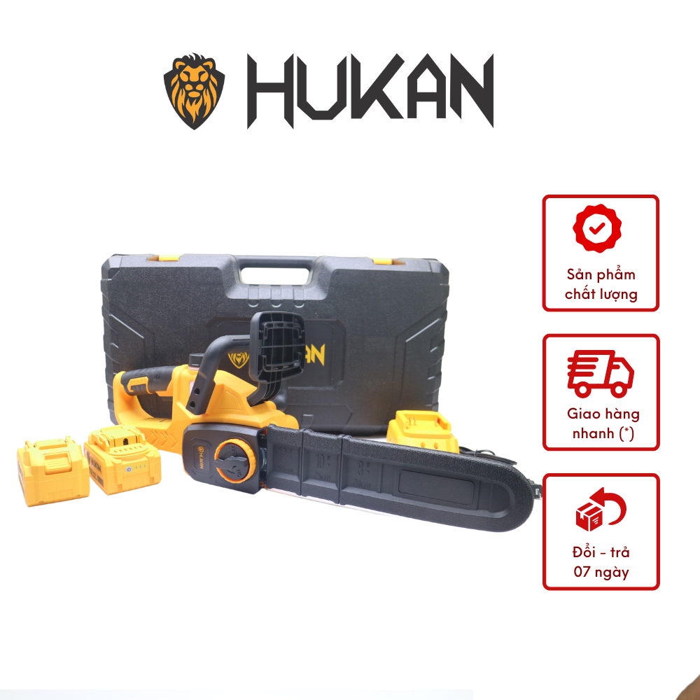 Máy cưa xích 12 inch HUKAN pin 21V HUKAN HK-CDS012iBL động cơ không chổi than công suất 850W