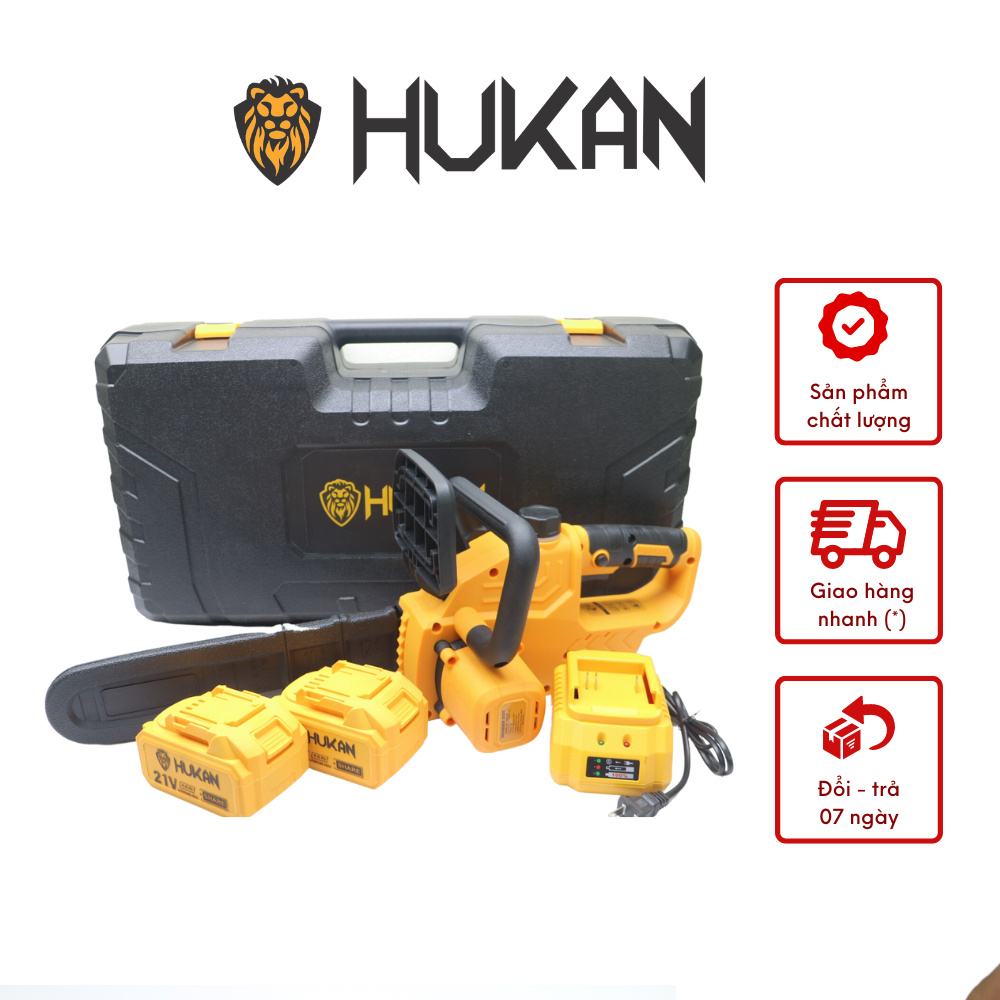 Máy cưa xích 12 inch HUKAN pin 21V HUKAN HK-CDS012iBL động cơ không chổi than công suất 850W
