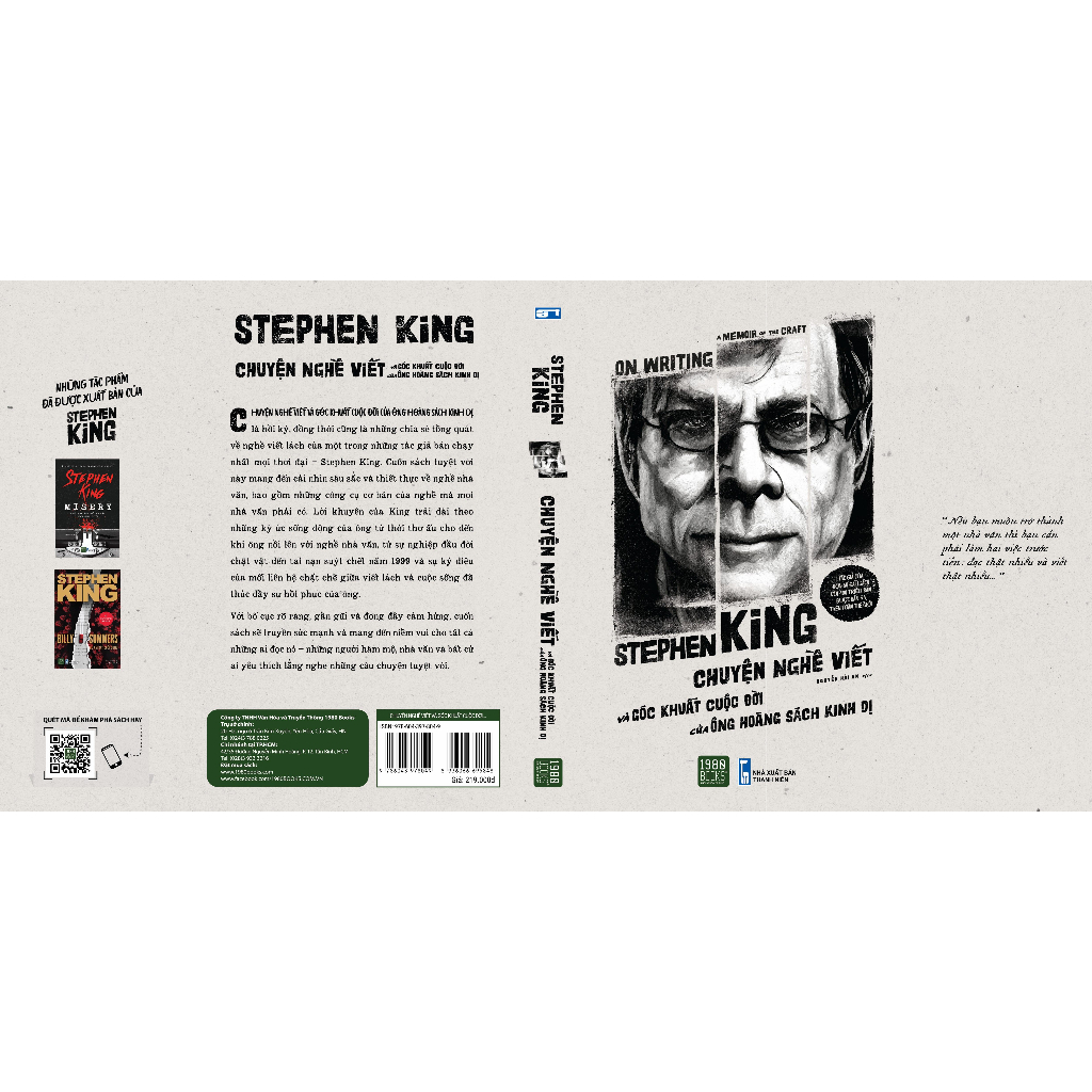 Sách - On Writing A Memoir Of The Craft - Chuyện Nghề Viết Và Góc Khuất Cuộc Đời Của Ông Hoàng Kinh Dị - Stephen King