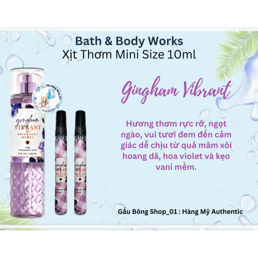 Xịt Thơm Bath And Body Works 10ml