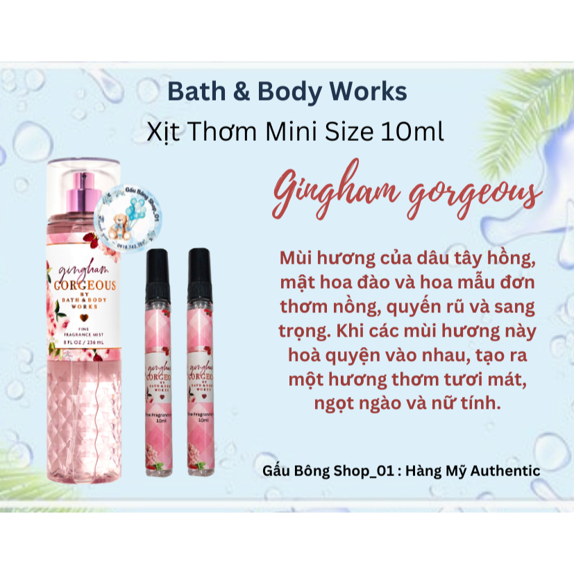 Xịt Thơm Bath And Body Works 10ml