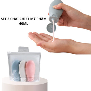Set 3 chai chiết mỹ phẩm du lịch 60ml