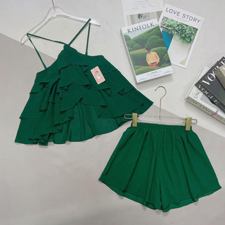 set yếm dây tầng lụa chifon