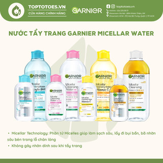 Nước tẩy trang Garnier Micellar Water tẩy sạch êm dịu cho mặt-mắt-môi 400ml