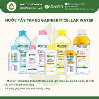 Nước tẩy trang Garnier Micellar Water tẩy sạch êm dịu cho mặt-mắt-môi