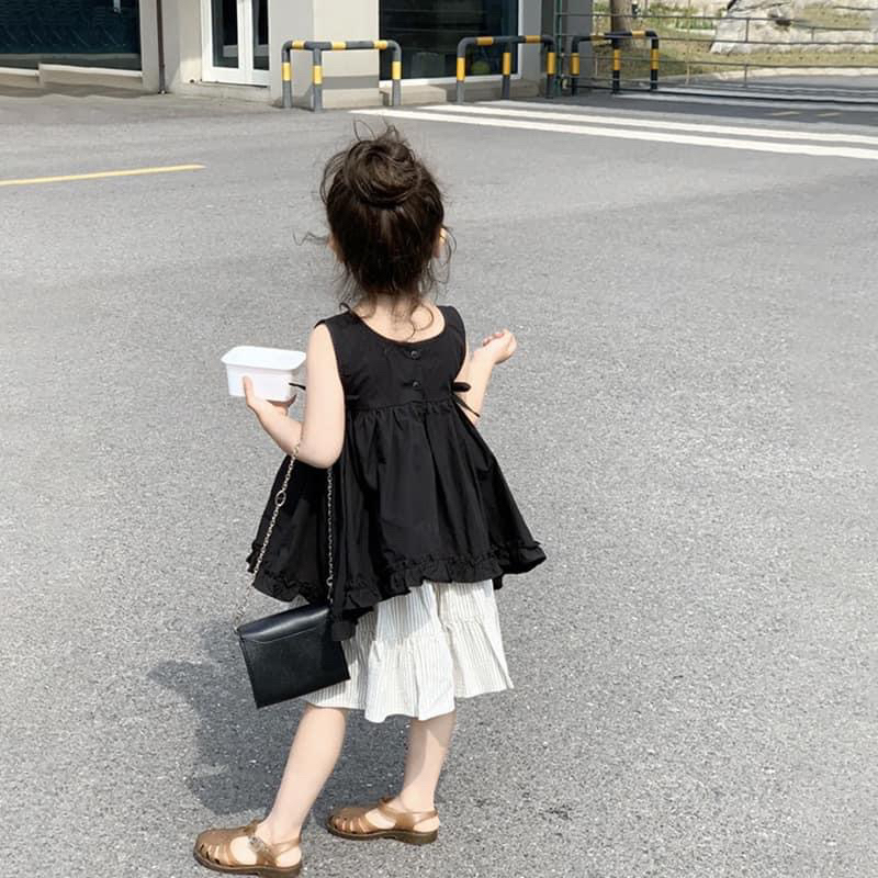 Set áo váy cao cấp cho bé ( vải thấm hút tốt)