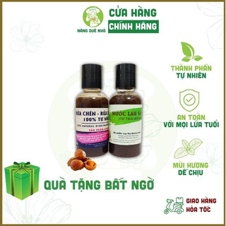 Nước lau sàn nước rửa chén bồ hòn hữu cơ the moshav farm