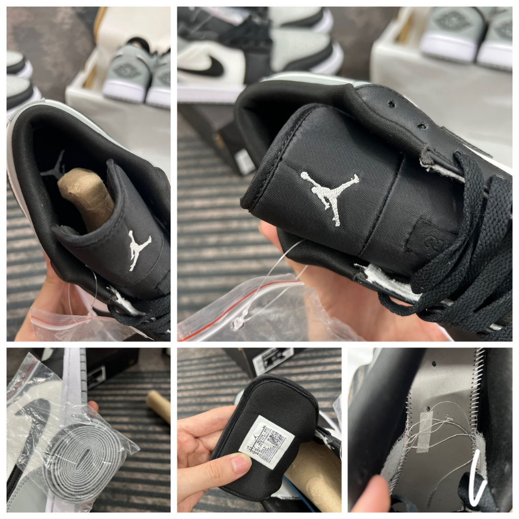 Jordan 1 Low Smoke Grey  V4  Jd Thấp Xám Trắng Cao Cấp Nhất