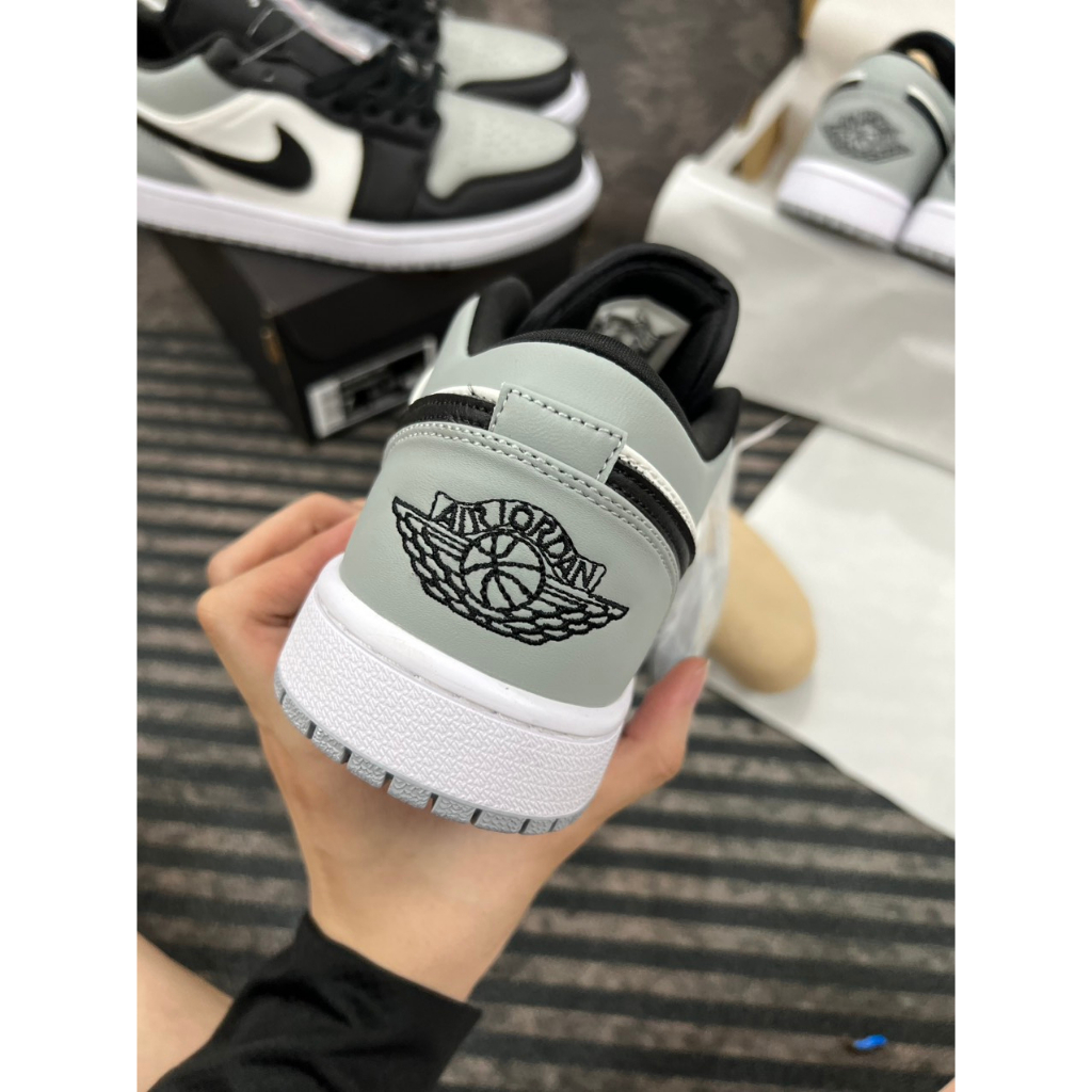 Jordan 1 Low Smoke Grey  V4  Jd Thấp Xám Trắng Cao Cấp Nhất