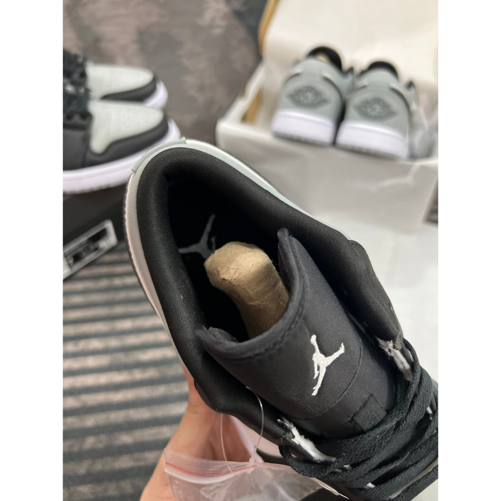 Jordan 1 Low Smoke Grey  V4  Jd Thấp Xám Trắng Cao Cấp Nhất