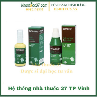 Xịt họng Betadine 50ml giảm viêm họng, giảm ho