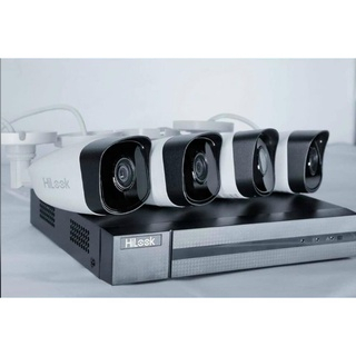 Bộ Kit 4 Camera IP POE Thân Tròn Hilook IK-4042BH-MH/P