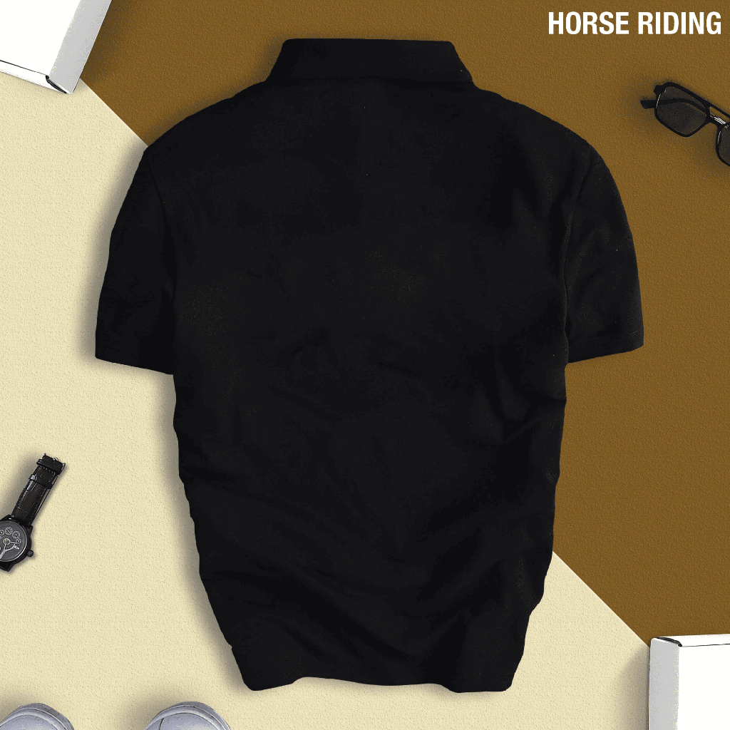 Áo Thun Polo Nam HORSE RIDING Chất Cotton Cá Sấu Chuẩn Form