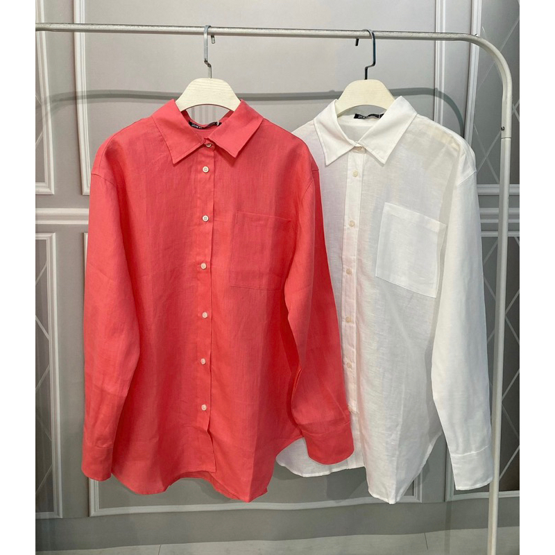 Áo sơmi linen tưng