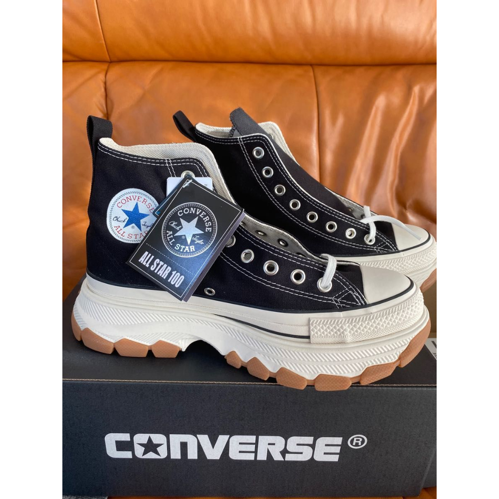 Giày Converse All Star 100 TREKWAVE OX high top black