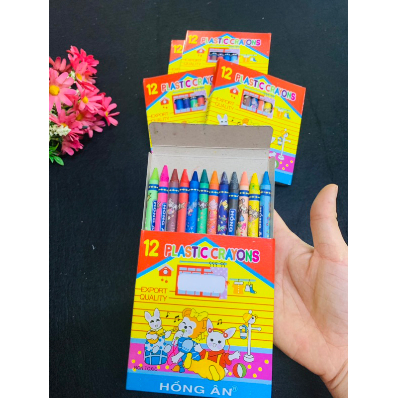 Sáp màu Hồng ân 12 màu được sử dụng nhiều giá siêu rẻ