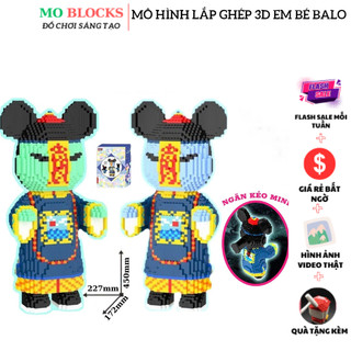 Lego bearbrick cương thi cao 45cm xinz bộ đồ chơi lắp ghép 3d decor trang trí gấu cương thi cao 45cm - moblocks