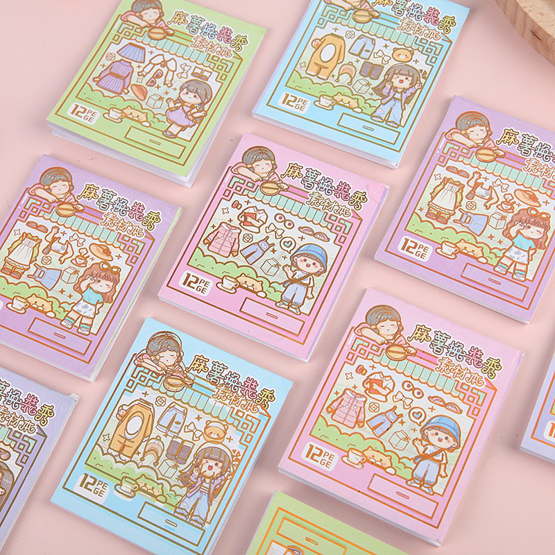 Sổ tay Sticker trò chơi thay y phục 12 tờ cho bé