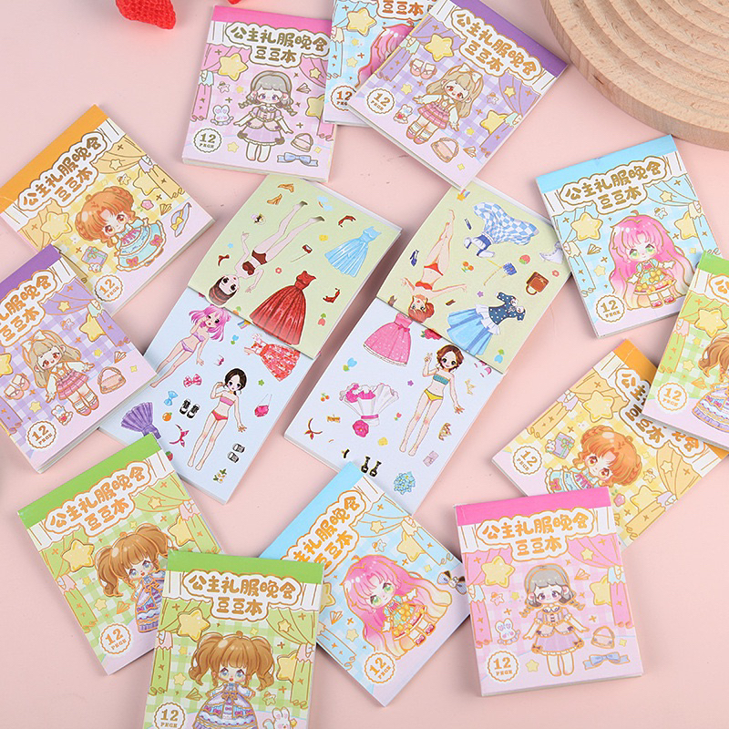 Sổ tay Sticker trò chơi thay y phục 12 tờ cho bé