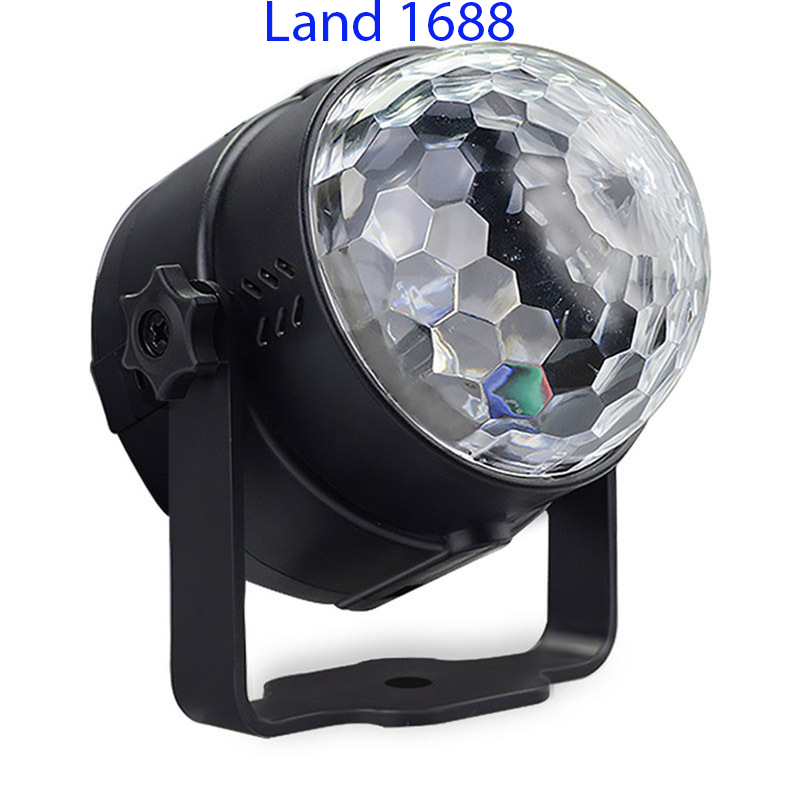 Đèn LED nháy theo nhạc kết hợp laser flash - đèn phòng bay chiếu ánh sáng laser-land1688