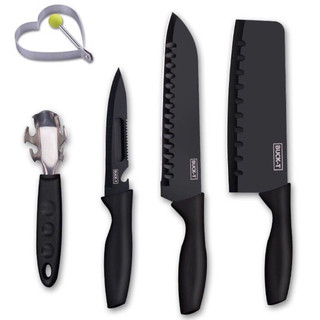 Bộ Dao Nhà Bếp Buck-I Black 5 món, bộ dao nhà bếp nhiều chi tiết