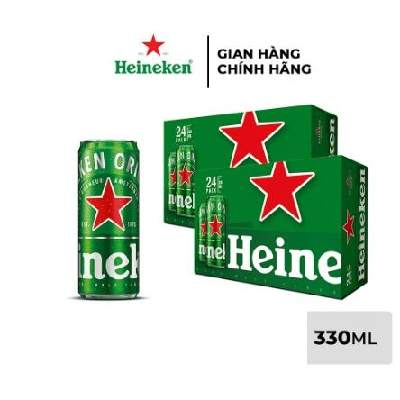 Thùng bia Tiger - Heiniken 24 lon 330ml/lon , chính hãng