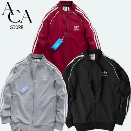 Áo khoác ADIDAS vải umi hàng chuẩn form , dày dặn , chất umi siêu đẹp 2 màu đen đỏ. shop ACA STORE 712