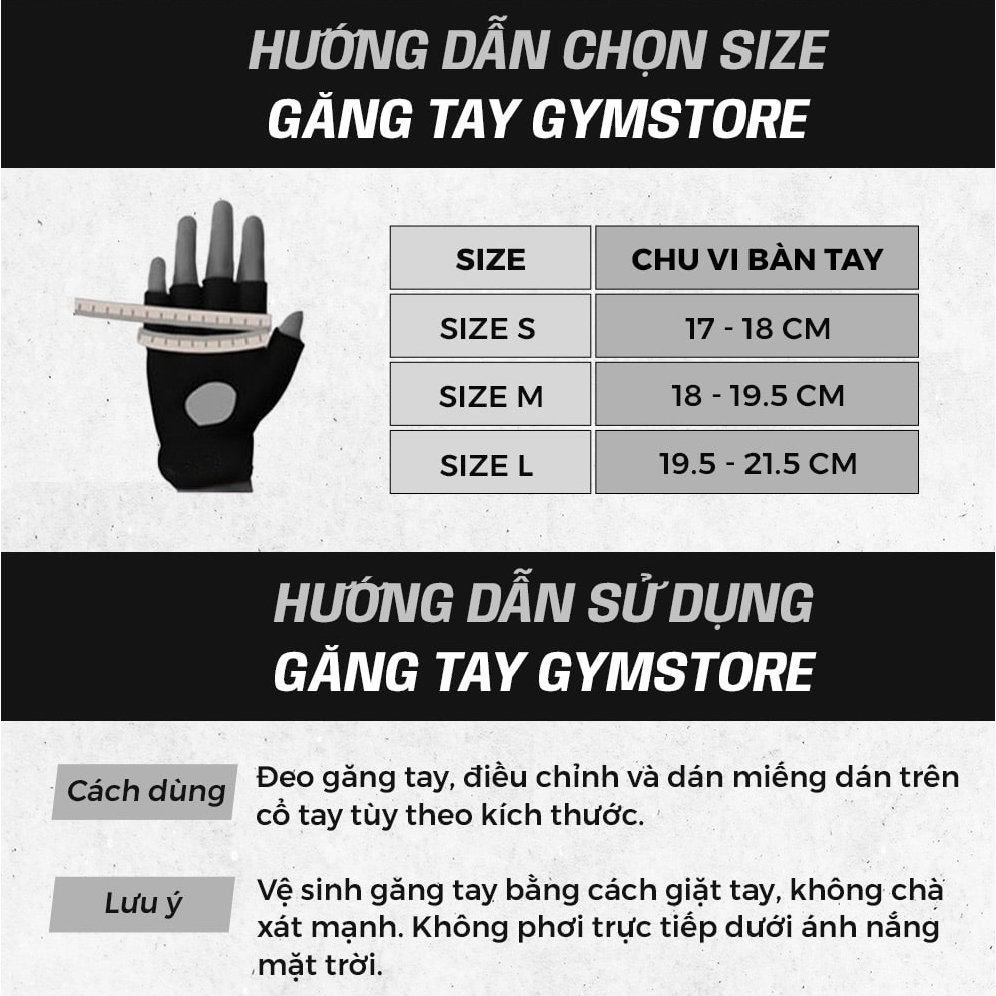 Găng tay cao cấp Gymstore.vn Premium Glove, chất liệu mềm mại, thoáng khí