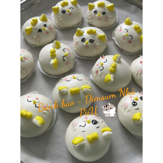 Bánh bao con mèo - nhân ngọt các loại 80gam