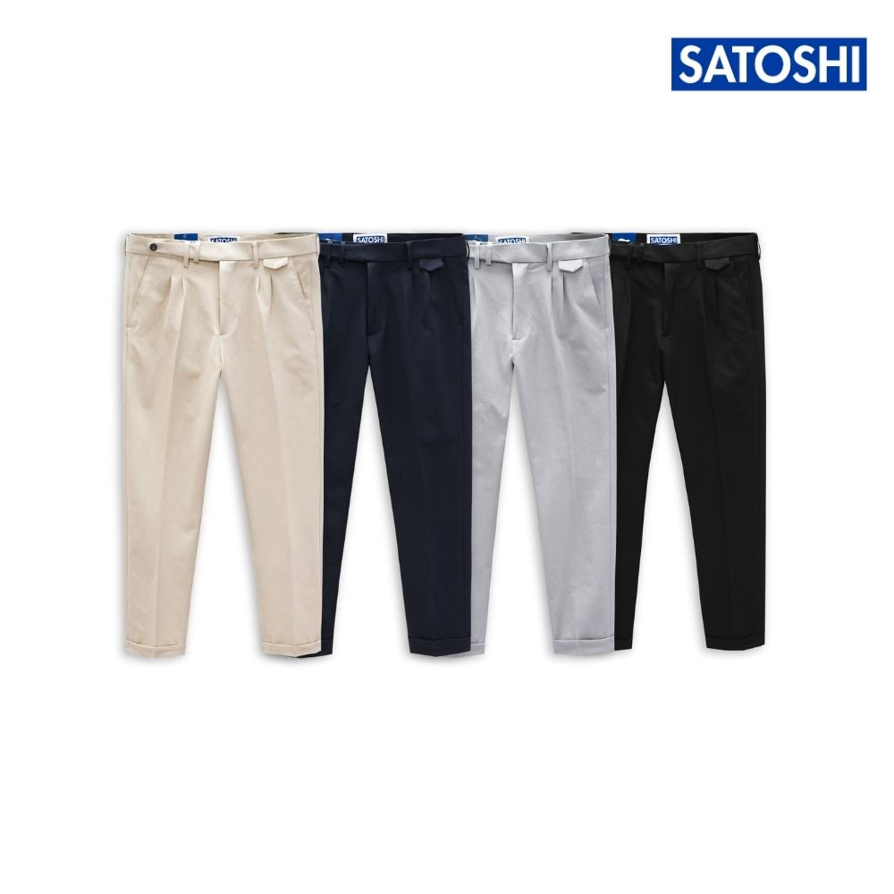 |Satoshi | Quần tây nam SAQT21 thiết kế đai và túi trước trẻ trung, chất vải co dãn