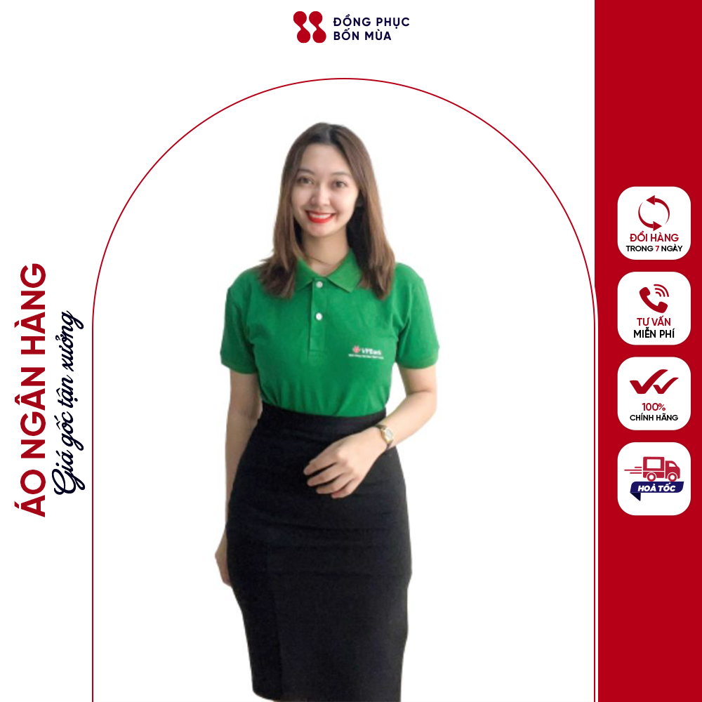 Áo thun polo Nhân Viên Ngân Hàng VP bank - Đồng Phục Sự Kiện Theo Yêu Cầu in ấn theo yêu cầu