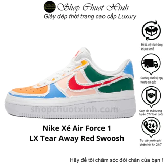 Giày Sneaker AF1 Xé 2 Màu Full Box Full Phụ Kiện Bản Cao Cấp