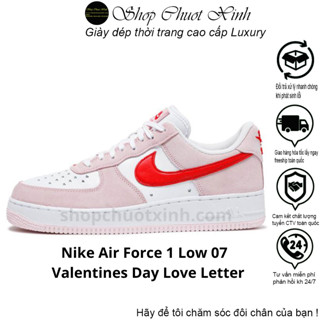 Giày Air_Force 1 Low Valentine Day Love ,Af1 Hồng Trắng