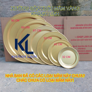 Mâm, Mâm nhôm , Mâm ăn cơm vàng 70 cm , mâm vàng, mâm mạ vàng, mâm ăn cơm, mâm nhôm đai, mâm ăn lẩu