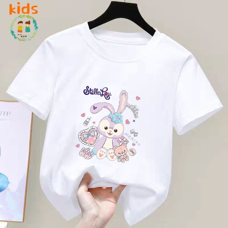 Áo Thun Cotton Ngắn Tay Cho Bé Gái 10-29kg