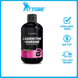 Thực phẩm bổ sung đốt mỡ l-carnitine + chrome biotechusa chai 500ml