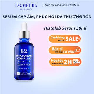Tinh chất cấp ẩm, phục hồi da thương tổn histolab 62% hyaluron complex ampoule derma science 50ml