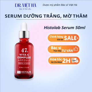 TINH CHẤT DƯỠNG TRẮNG, MỜ THÂM, SE LỖ CHÂN LÔNG HISTOLAB 47% VITA C COMPLEX AMPOULE DERMA SCIENCE 50ml