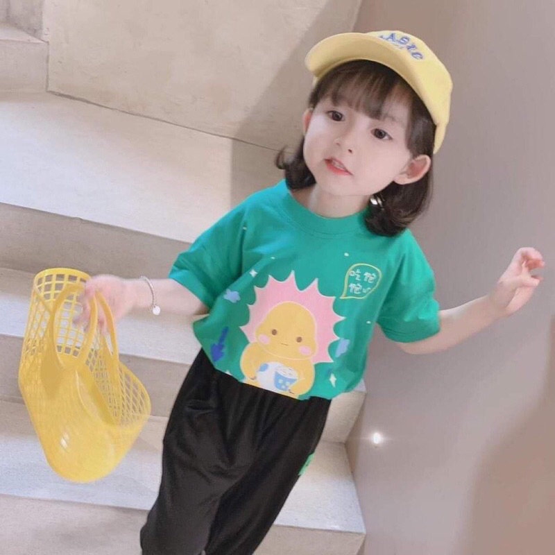 Áo Thun Cotton Lụa màu Hồng Tím Cho Bé 10-29kg