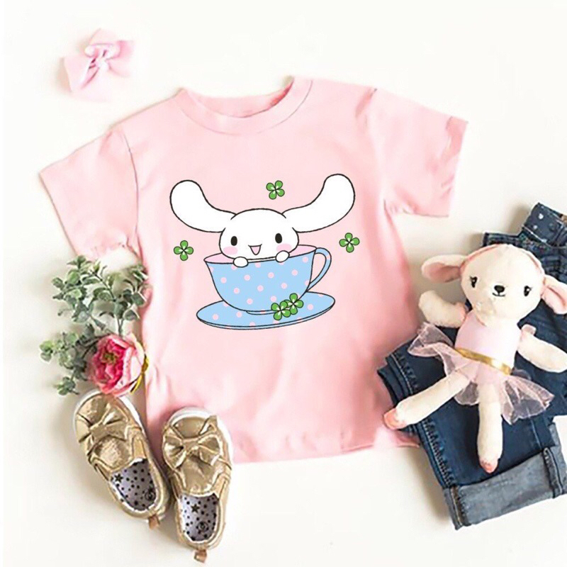 Áo Thun Cotton Lụa màu Hồng Tím Cho Bé 10-29kg