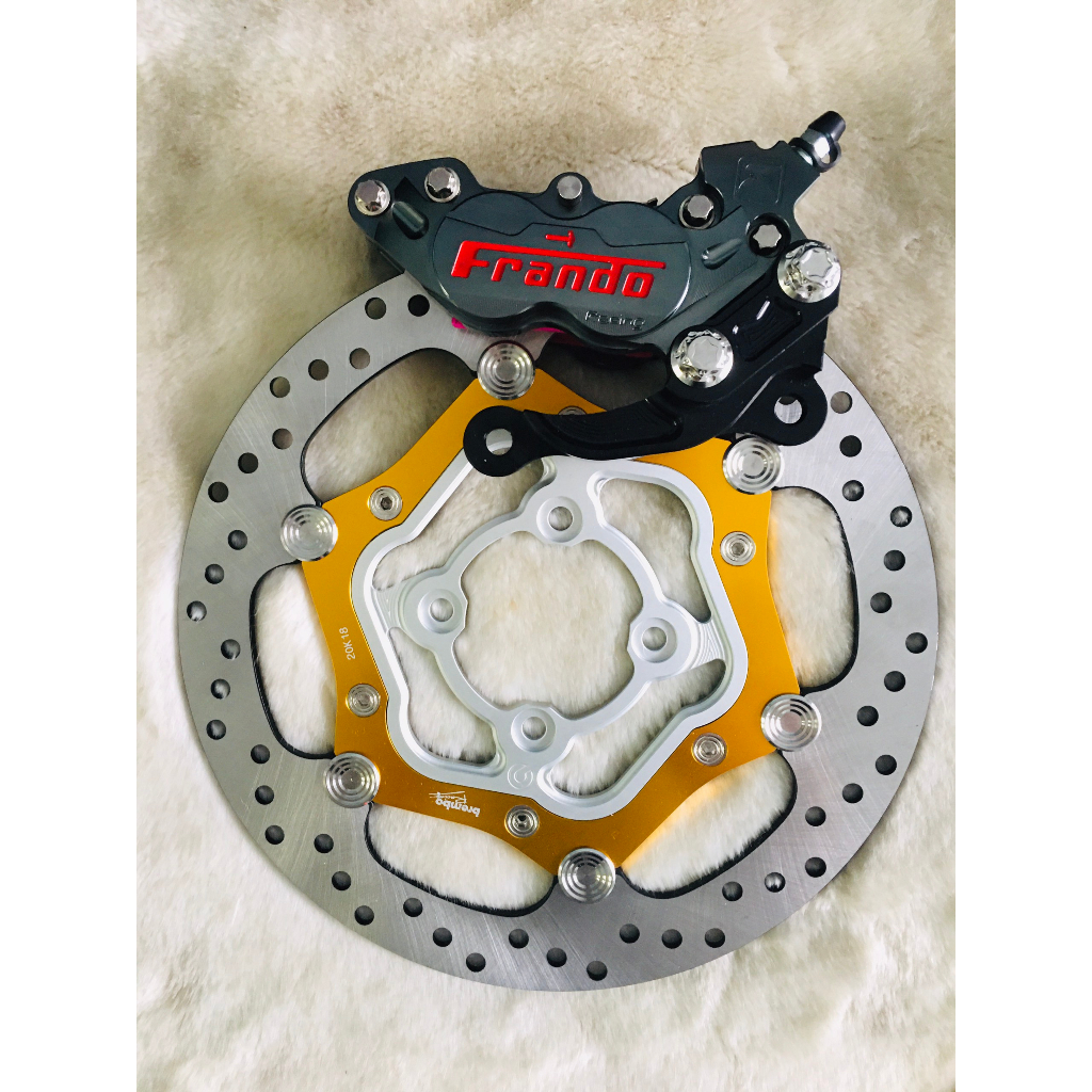 COMBO heo+pát+đĩa SIRIUS -đĩa 267mm -heo Frando 4piston- Pát Sirius 260/267mm