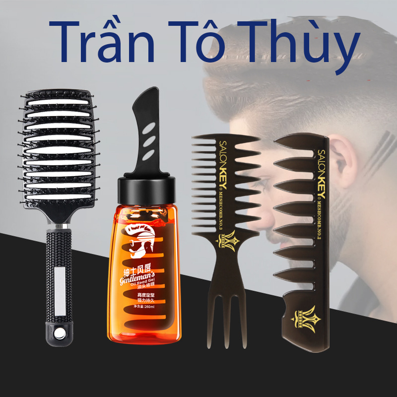 Gel Vuốt Tóc Kèm Lược Tạo Kiểu Hàng Cao Cấp Loại 280ML-trantothuy