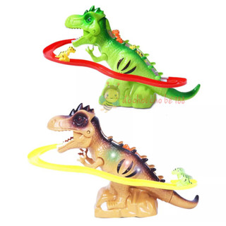 Đồ chơi chó cứu hộ, xe lửa KHỦNG LONG leo thang