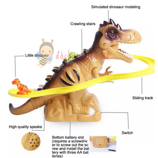 Đồ chơi chó cứu hộ, xe lửa KHỦNG LONG leo thang